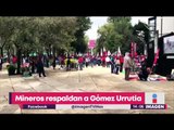 Mineros respaldan a Napoleón Gómez Urrutia | Noticias con Yuriria Sierra
