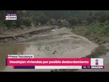 Desalojan viviendas por posible desbordamiento de la Presa Tacubaya | Noticias con Yuriria Sierra