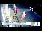 Motociclista se impacta y sale disparada | Noticias con Francisco Zea