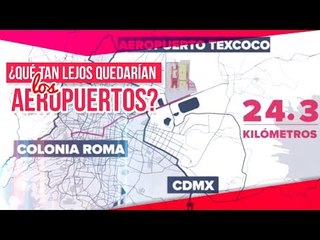 ¿Qué queda más lejos para el Nuevo Aeropuerto? ¿Texcoco o Santa Lucía?