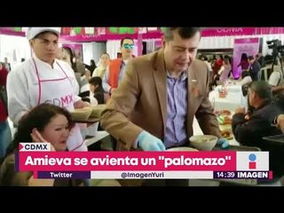 Jefe de gobierno de la Ciudad de México ¡se avienta "palomazo"!