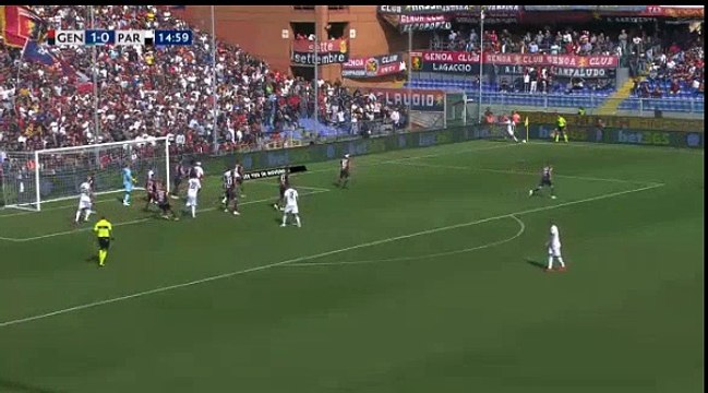 Genoa 1 - 1 Parma - Video 07/10/2018 Rigoni L. (Siligardi L.), Parma Super Amazing Goal 16 ' HD Full Screen ITALY: Serie A - Round 8 .