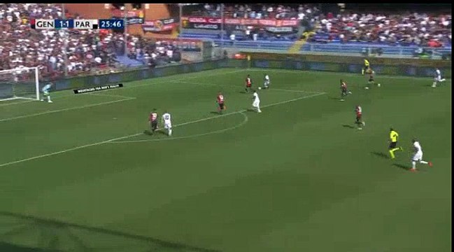 Genoa 1 - 2 Parma 07/10/2018 Siligardi L. (Rigoni L.), Parma Super Amazing Goal 26 ' HD Full Screen ITALY: Serie A - Round 8 .
