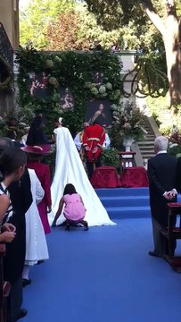 Fernando Fitz-James Stuart y Sofía Palazuelo, en el altar