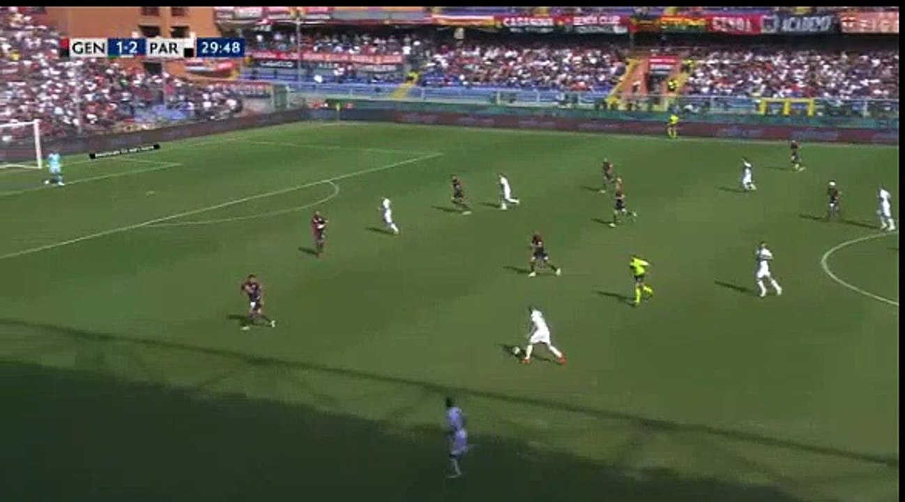Genoa 1   -   3  Parma  07/10/2018  Ceravolo F. (Barilla A.), Parma Super Amazing Goal 30 ' HD Full Screen ITALY: Serie A - Round 8 .