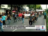 Damnificados marcharon al Zócalo para exigir apoyos para la reconstrucción | Noticias con Ciro