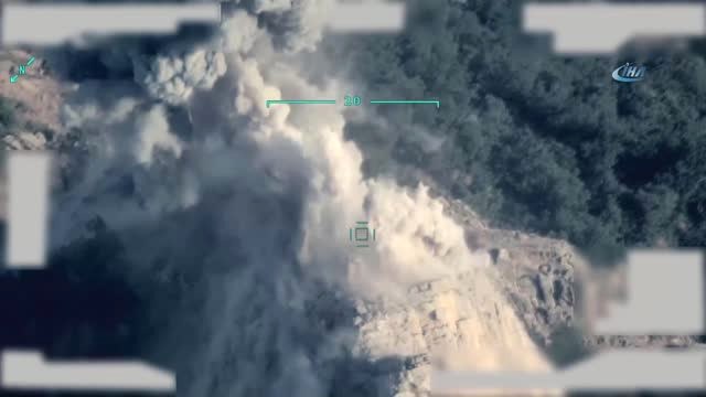 Türk Savaş Uçakları Kuzey Irak'taki Terör Hedeflerini Böyle Vurdu