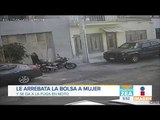 Hombre le arrebata bolsa a mujer y se da a la fuga en moto | Noticias con Francisco Zea