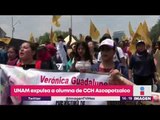 UNAM expulsa a alumna de CCH Azcapotzalco | Noticias con Yuriria Sierra