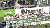 [스포츠 영상] 프로축구, '전북 현대' 2년 연속 정규 리그 우승