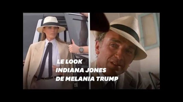 En Egypte, la tenue de Melania Trump n'est pas sans rappeler ce personnage d'Indiana Jones