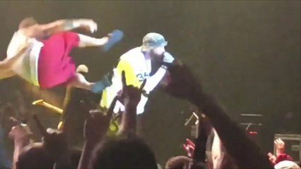 Watch Insane Clown Posse Member Try To Dropkick Fred Durst On Stage