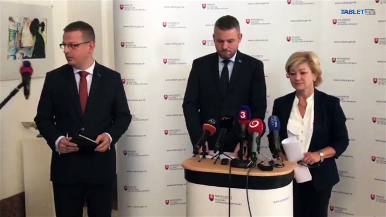 ZÁZNAM: Brífing premiéra P. Pellegriniho a ministerky kultúry Ľ. Laššákovej