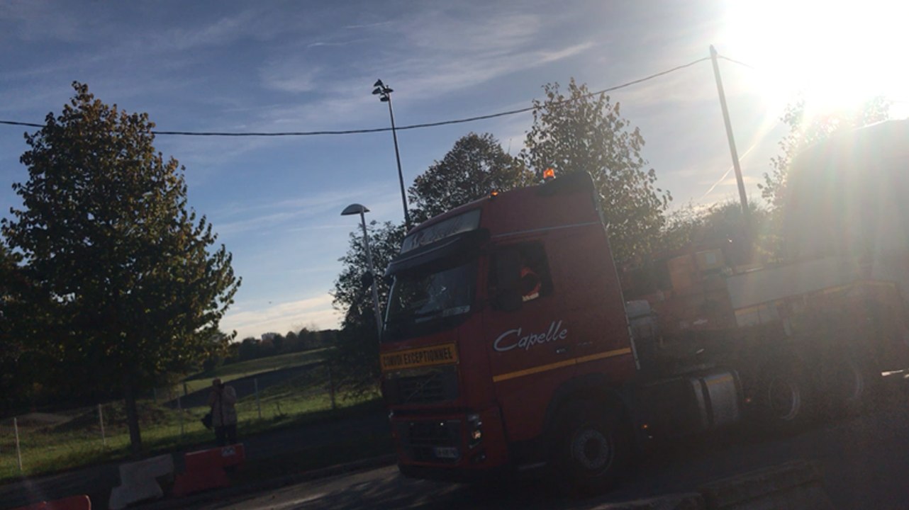 La première rame du tramway de Caen-la-Mer