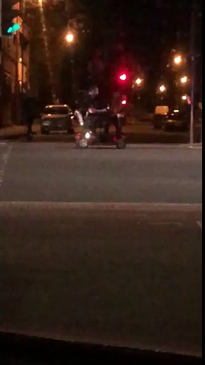 Police chase on a mobility scooter