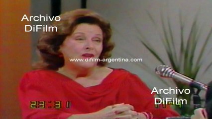 Imperio Argentina speaks with Antonio Carrizo about Carlos Gardel 1985