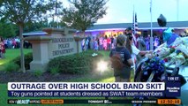 Outrage as high school band's halftime show points toy guns at students