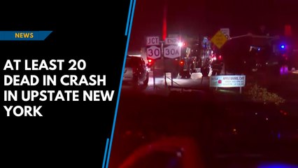 At least 20 dead in crash in upstate New York