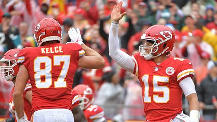 Patrick Mahomes DIVES through Jags' defenders for TD