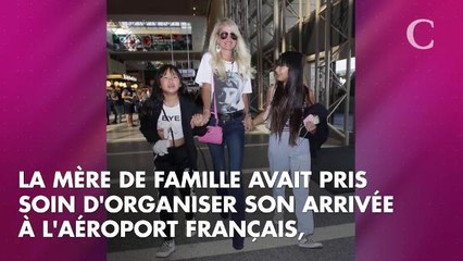PHOTOS. Souriante, Laeticia Hallyday est de retour en France main dans la main avec Jade et Joy