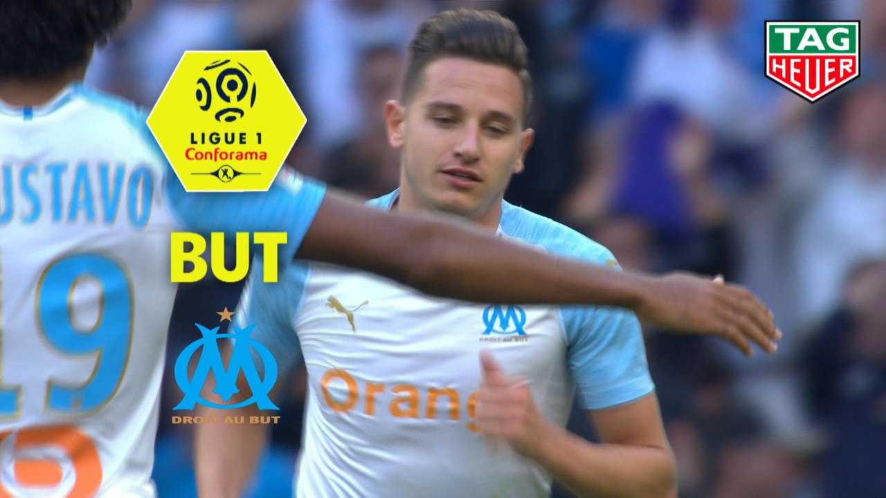 But Florian THAUVIN (45ème) / Olympique de Marseille - SM Caen - (2-0) - (OM-SMC) / 2018-19