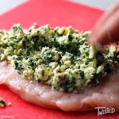 Crispy Garlic butter chicken spiral! Recipe