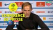 Conférence de presse Paris Saint-Germain - Olympique Lyonnais (5-0) : Thomas TUCHEL (PARIS) - Bruno GENESIO (OL) / 2018-19