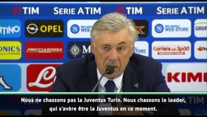8e j. - Ancelotti : "Nous chassons le leader, pas la Juventus"