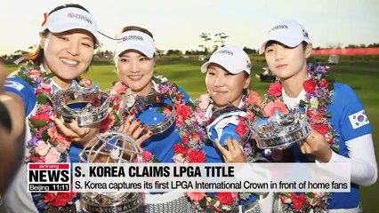 S. Korea clinches LPGA International Crown for 1st time