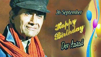 26th Sep Dev Anand Birthday