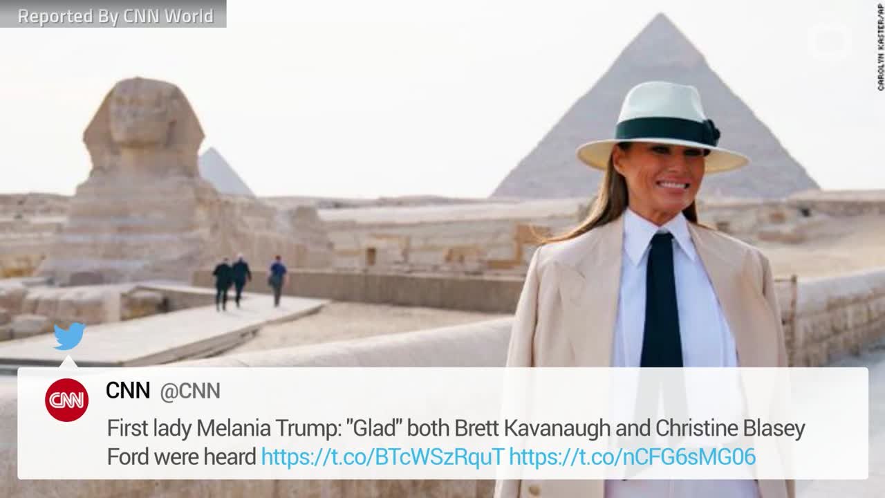 Melania Trump Says She's Glad' Both Kavanaugh And Ford Were Heard