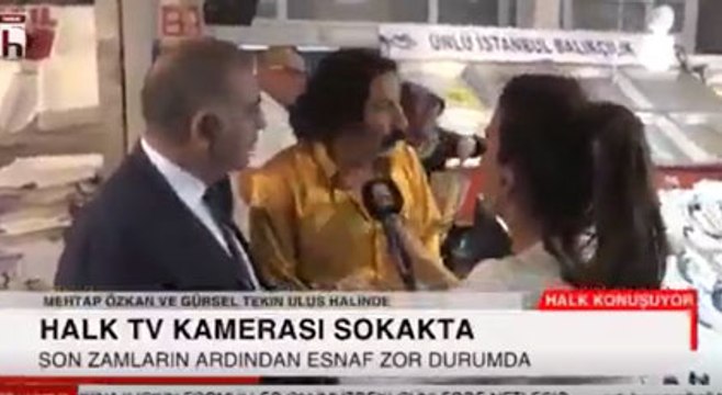 Halk TV'ye kriz var diyen vatandaş, A Haber sorunca bakın ne dedi