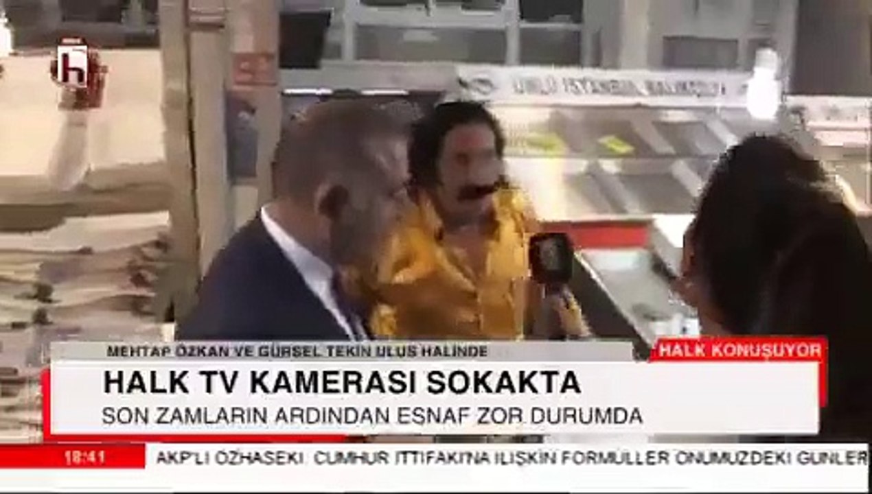 Halk TV'ye "kriz var" diyen vatandaş, A Haber sorunca bakın ne dedi