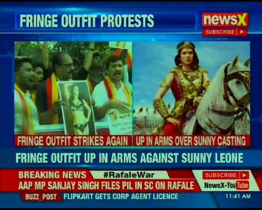 Fringe outfit up in arms against Sunny Leone for playing Telugu Queen Veera Mahadevi