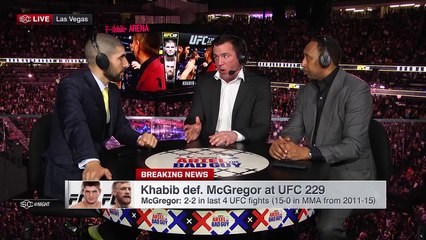 Stephen A. reacts to Khabib Nurmagomedov attacking Conor McGregor's team at UFC 229 - SportsCenter
