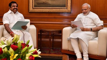 பிரதமர் மோடியை சந்தித்தார் முதல்வர் பழனிசாமி- வீடியோ