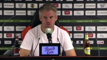 La réaction de Mickaël Landreau après FC Lorient - AS Nancy Lorraine (4-1)