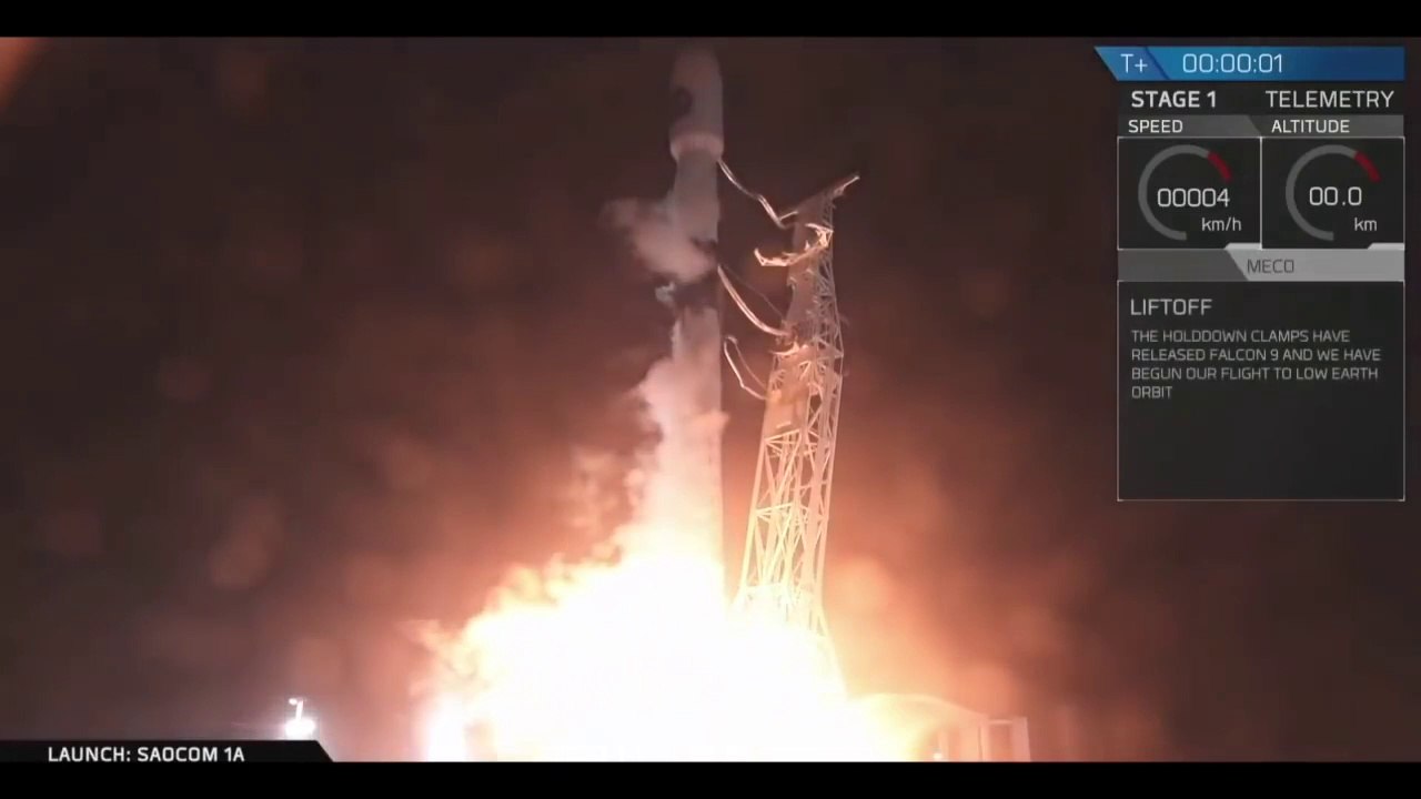 Space X | Soacom 1A Launch from Vandenburg AFB