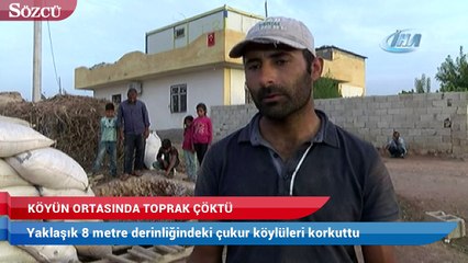 Toprak çöktü, dev çukur ortaya çıktı