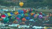 En Albuquerque, Estados Unidos, un inusual show de globos aerostáticos se robó todas las miradas. La 47 versión de la Fiesta Internacional de Globos Arostáticos