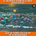 En Albuquerque, Estados Unidos, un inusual show de globos aerostáticos se robó todas las miradas. La 47 versión de la Fiesta Internacional de Globos Arostáticos