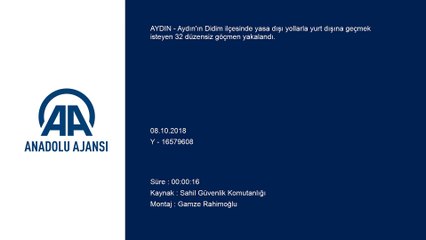 Didim'de 32 düzensiz göçmen yakalandı - AYDIN