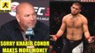 The UFC want to see Conor McGregor beat Khabib at UFC 229?,Ortega on Khabib,UFC 229 W-ins