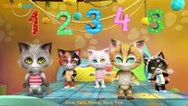  Five Little Kittens Jumping on the Bed | Nursery Rhymes and Kids Songs from Dave and Ava 