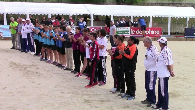 Présentation des finales Super 16 féminin et F2, Challenge des Trois Clochers, Villeneuve-de-Berg 2018