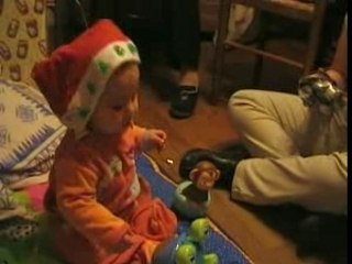 Clément et son bonnet de Père-Noël