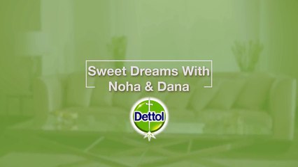 Dettol and Noha Nabil protecting against germ monsters.