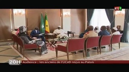 Audience :  les anciens de l 'UCAD reçus au Palais