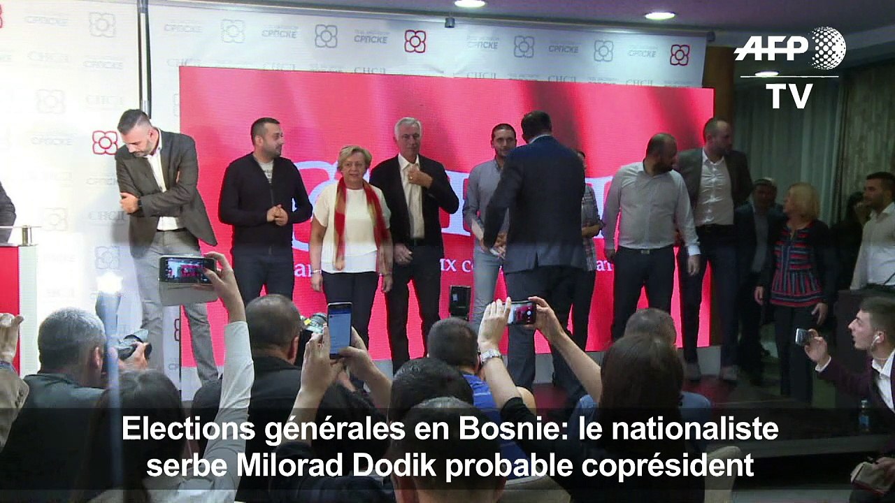 Bosnie: vers une victoire du nationaliste serbe Dodik