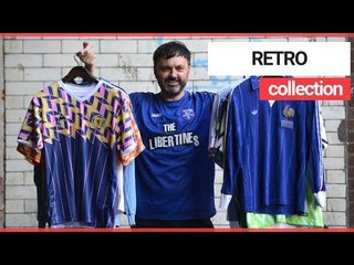 Footy shirt enthusiast to exhibit his collection of 150 retro jerseys | SWNS TV